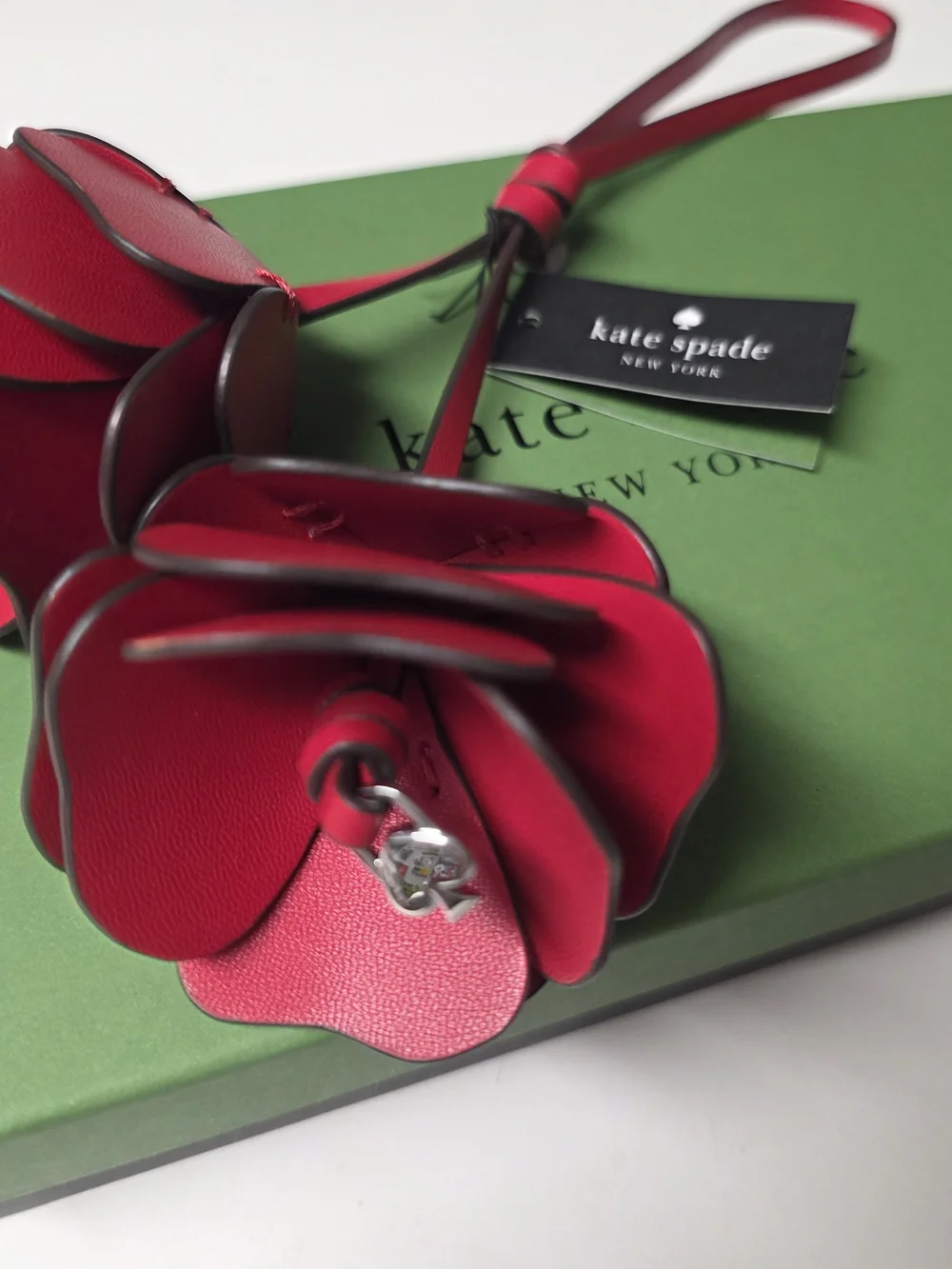 Kate Spade 3D Flowers Bag Charm – Cherry Rouge